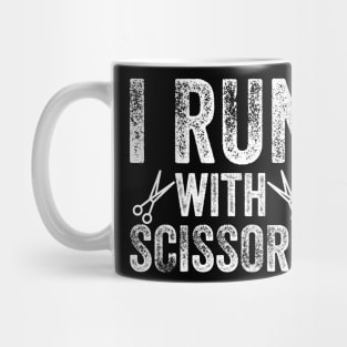 I run with scissors Mug